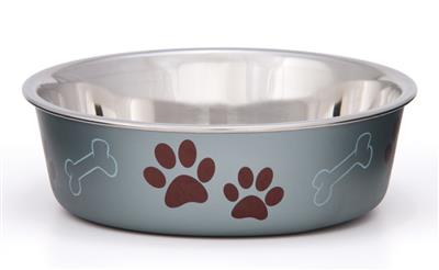 Loving Pets Metallic Dog Bowl Blueberry Small