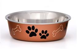 Loving Pets Metallic Dog Bowl Copper Large