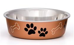 Loving Pets Metallic Dog Bowl Copper Small