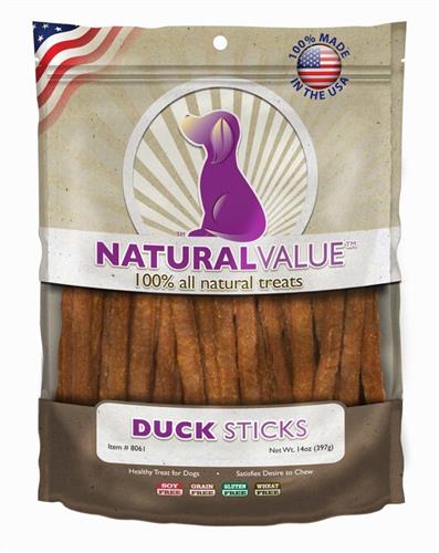 Loving Pets Natural Value Duck Stick Recipe Dog Treat 1ea/14 oz