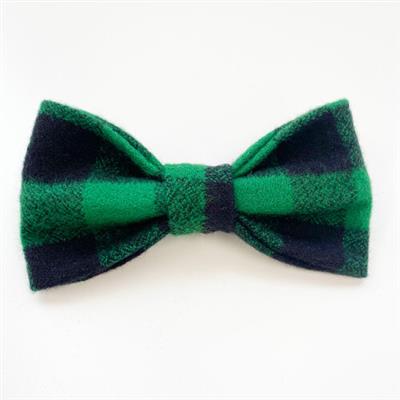 Buffalo Plaid Dog Collar Bow Tie (5 colors)