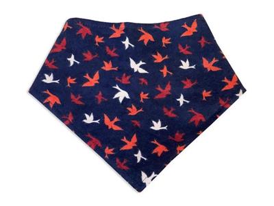 Handmade Dog Bandana – Navy Blue with Swallow Birds | Whimsical & Vintage Inspired Dog Accessories