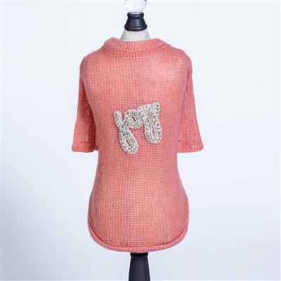 Joy Dog Sweater: Coral 