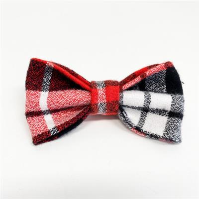 Flannel Pj's Plaid Dog Collar Bow Tie (2 colors)