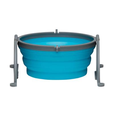 Loving Pets Travel Dog Bowl Blue 1ea/Large