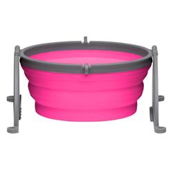 Loving Pets Travel Dog Bowl Pink 1ea/Small