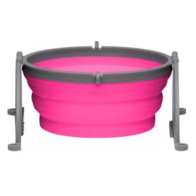 Loving Pets Travel Dog Bowl Pink 1ea/Small