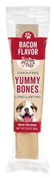 Loving Pets Yummy Bone Bacon Flavor Filled Dog Treat Wrapped 2.8 oz (Sold in Case Of 15)