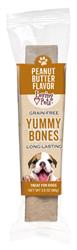 Loving Pets Yummy Bone Peanut Butter Flavor Filled Dog Treat Wrapped 2.8 oz (Sold in Case Of 15)