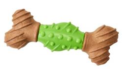Bam-Bone Dental Bone Dog Toy Green/Brown 1ea/6 in