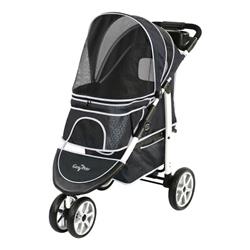 Gen7Pets Monaco Pet Stroller Black Geometric 1ea/One Size, 39 in