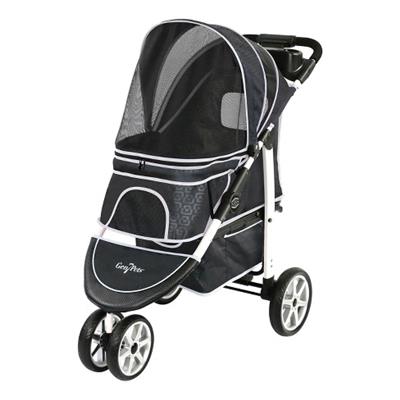 Gen7Pets Monaco Pet Stroller Black Geometric 1ea/One Size, 39 in