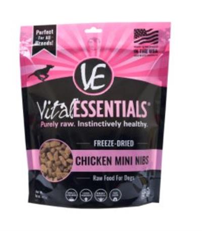 Vital Essentials Dog Freeze-Dried Mini Nibs Chicken 1Lb