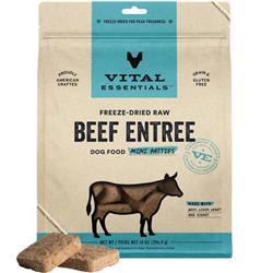 Vital Essentials Dog freeze Dried Min Pat Beef 14Oz