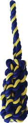Petsport USA Twisted Chew Bumper Dog Toy Blue, Yellow 1ea/7 in, Mini