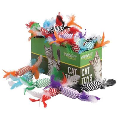 Multipet Multipet Candy Crackle w/ Feathers Assorted Colors 30 Pc.