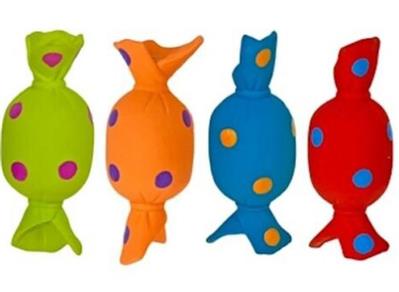Multipet Latex Candy with Squeaker 3" (Assorted Colors)