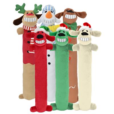 Multipet Loofa Christmas Assortment Size: 12inch (Santa, Reindeer, Snowman)