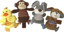 Multipet Multipet Pop-Up Pals™ Plush Assortment (Monkey, Rabbit, Dog, Duck)