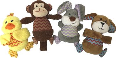 Multipet Multipet Pop-Up Pals™ Plush Assortment (Monkey, Rabbit, Dog, Duck)