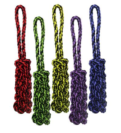 Multipet Nuts For Knots Rope Tug With Braid Assorted 16 In
