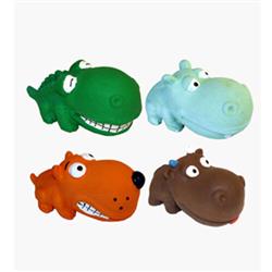 Multipet Assorted Mini Latex Nosey Buddies Animals 3."