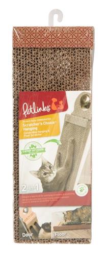 Petlinks Scratcher's Choice Hanging Corrugate Cat Scratcher With Infused Catnip 1ea