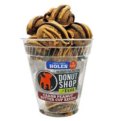 Donut Holes, Carob Peanut Butter Cup Recipe Dog Treats, 15ct