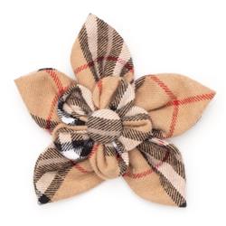 Tan Plaid Flower