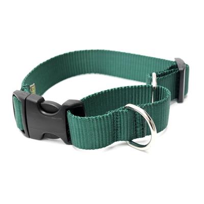 Nylon Martingale Loop Dog Collars Side Release Buckle