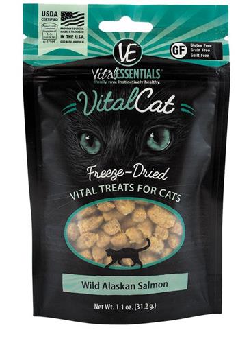 Vital Essential Cat Freeze Dried Treat Alaskan Salmon 1.1Oz