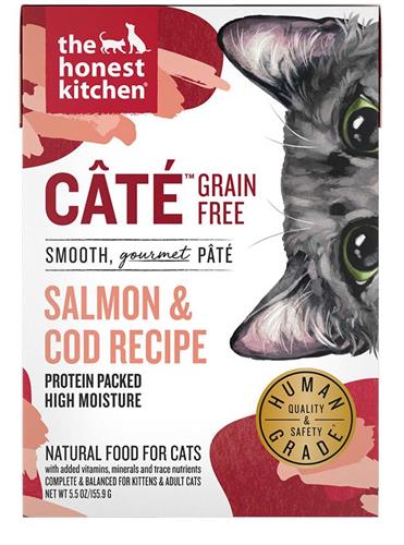Honest Kitchen Cat Cate Salmon And Cod Pate 5.5Oz. (Case Of 12)