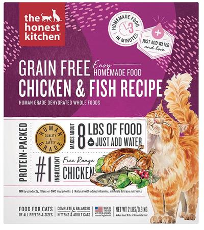 Honest Kitchen Cat Grain Free Dehydrted Chicken Whitefish 2Lb