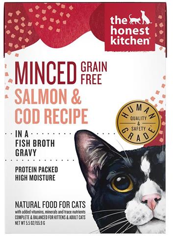 Honest Kitchen Cat Minced Salmon Cod 5.5Oz