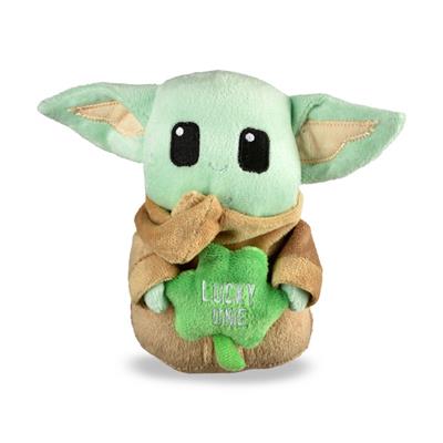 Star Wars: St Patty's 6" Grogu Lucky One Squeaker Pet Toy