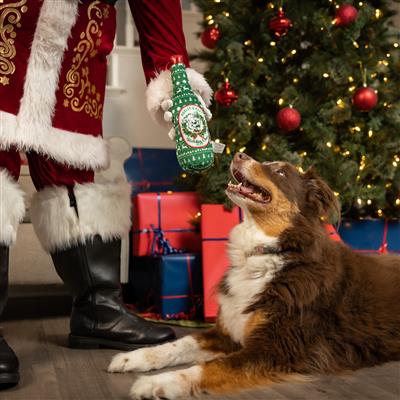 Holiday Cheer Beer Dog Toy