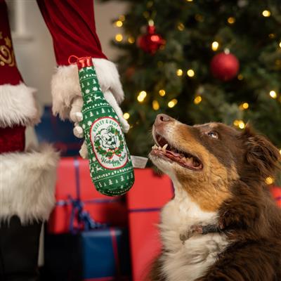 Holiday Cheer Beer Dog Toy