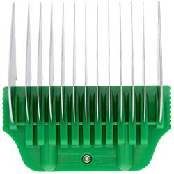 #C 7/8″ Green Wide Snap on Comb by PetStore.Direct