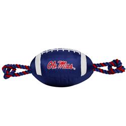 Ole Miss Nylon Tough Football Toy