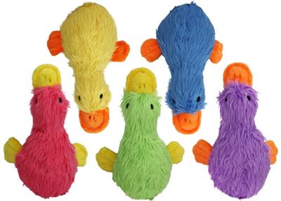 Multipet Duckworth Plush Dog Toy Assorted Colors 13"