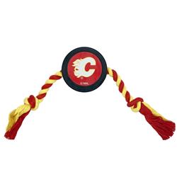 Calgary Flames Hockey Puck Toy by Pets First