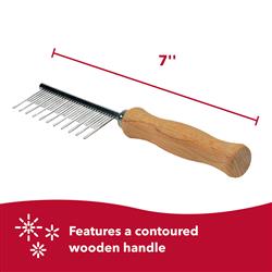 Safari Shedding Comb Wood Long Hair