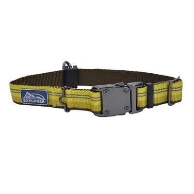Coastal Products K9 Explorer Reflective Adjustable Dog Collar Golden Rod (Size: 1" x 12"-18")