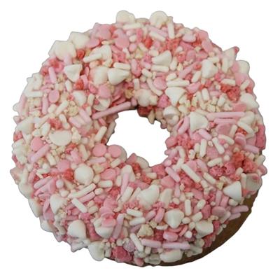 Gourmet Donut, Strawberries n' Cream Donut Dog Treat