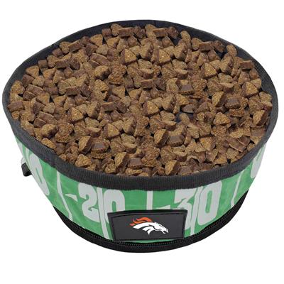 Denver Broncos Collapsible Pet Bowl by Pet First