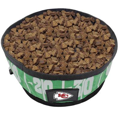 Kansas City Chiefs Collapsible Pet Bowl by Pet First