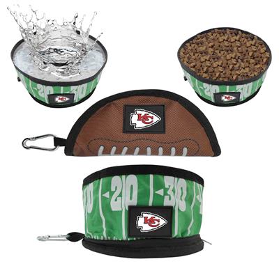 Kansas City Chiefs Collapsible Pet Bowl by Pet First