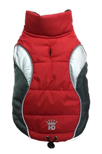 Wave Reflective Puffer Vest - Red