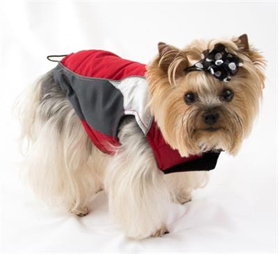 Wave Reflective Puffer Vest - Red