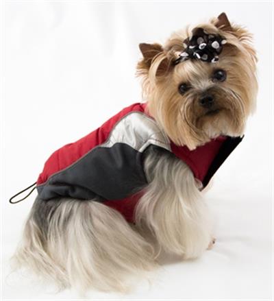 Wave Reflective Puffer Vest - Red